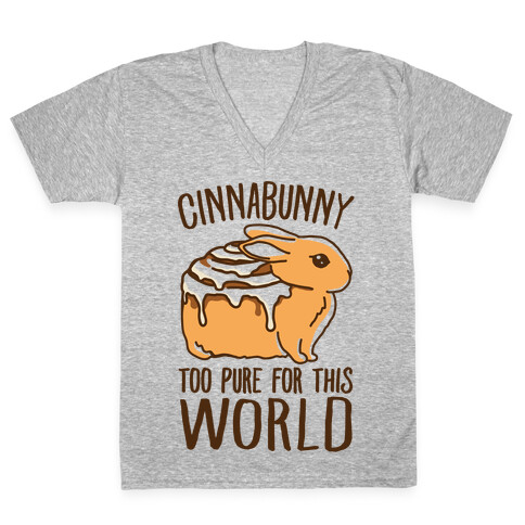 Cinnabunny Too Pure For This World V-Neck Tee Shirt