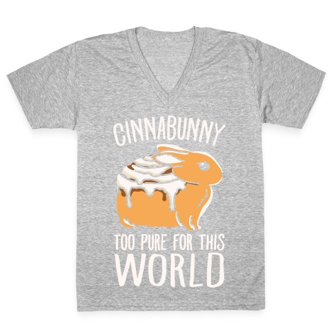 Cinnabunny Too Pure For This World V-Neck Tee Shirt