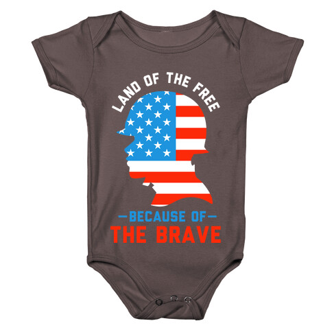 Land of the Free Because of the Brave Baby One-Piece
