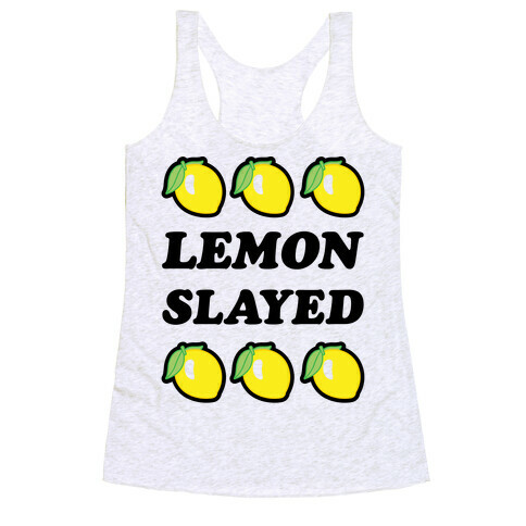 Lemon Slayed Parody Racerback Tank Top