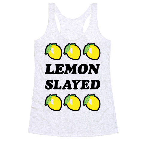 Lemon Slayed Parody Racerback Tank Top