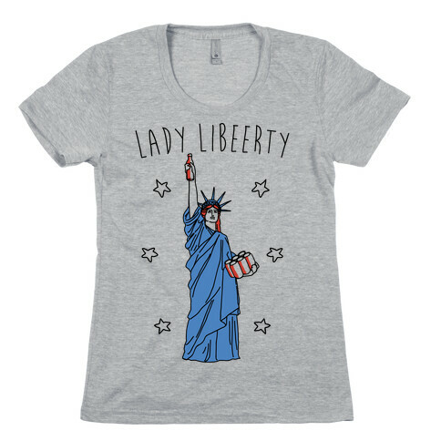 Lady Libeerty Womens T-Shirt