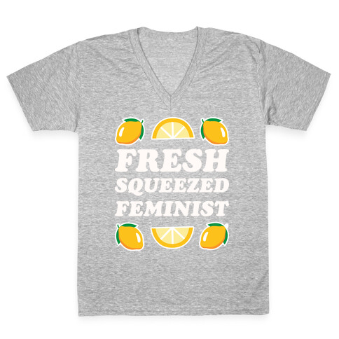 Fresh Squeezed Feminist V-Neck Tee Shirt