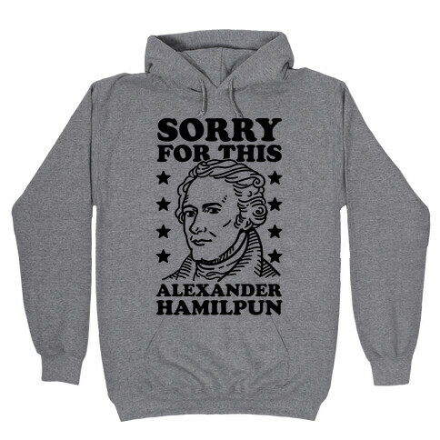 I'm Sorry For This Alexander Hamilpun Hooded Sweatshirt
