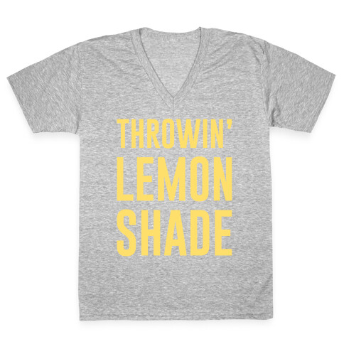 Throwin' Lemon Shade Parody V-Neck Tee Shirt