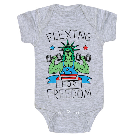 Flexing For Freedom Baby One-Piece