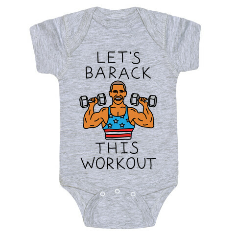 Let's Barack This Workout Baby One-Piece
