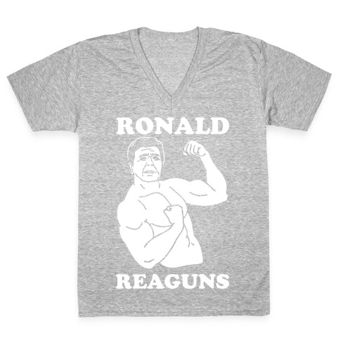 Ronald Reaguns V-Neck Tee Shirt