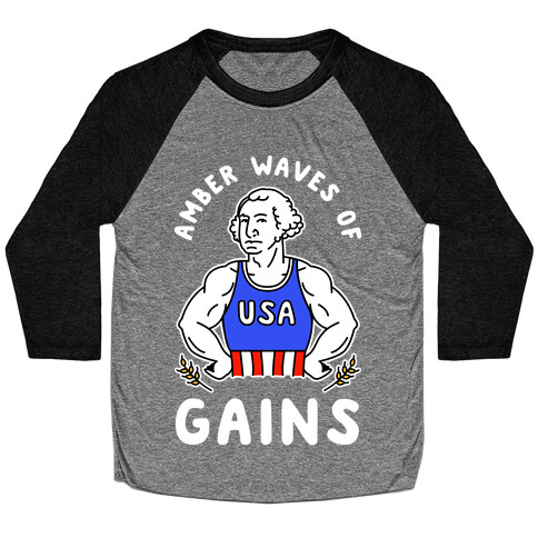 Amber Waves Of Gains Baseball Tee