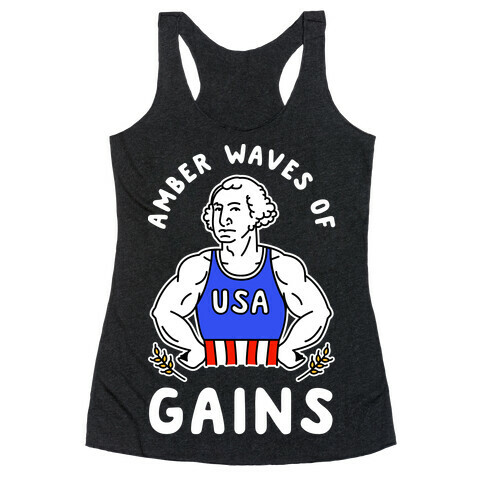 Amber Waves Of Gains Racerback Tank Top