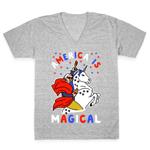 America Is Magical V-Neck Tee Shirt