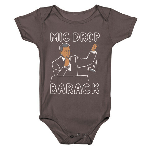 Mic Drop Barack Baby One-Piece