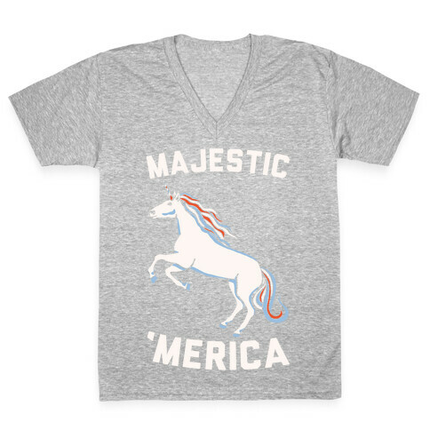Majestic 'Merica V-Neck Tee Shirt