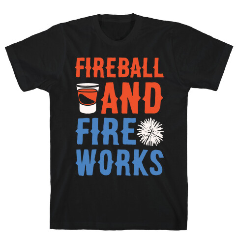 Fireball and Fire Works  T-Shirt