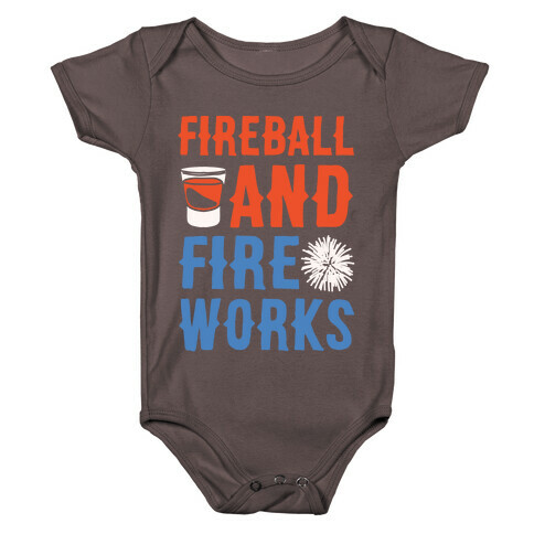 Fireball and Fire Works  Baby One-Piece