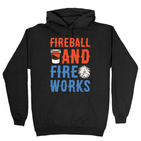 Fireball and Fire Works  Hooded Sweatshirt