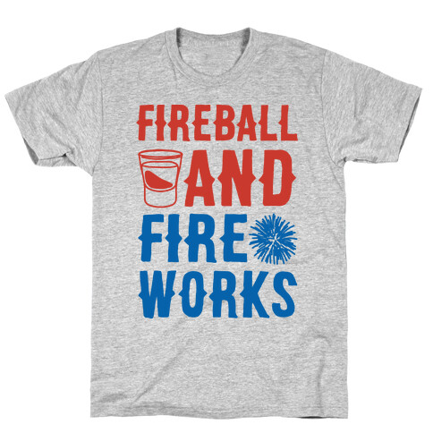 Fireball and Fire Works  T-Shirt