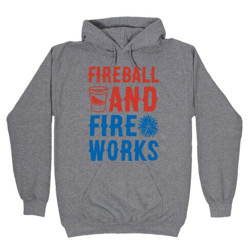 Fireball and Fire Works  Hooded Sweatshirt