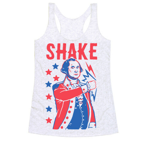 Shake & Bake: George Washington Racerback Tank Top