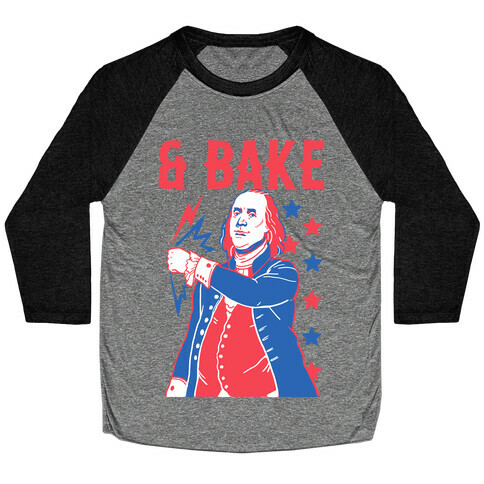 Shake & Bake: Benjamin Franklin Baseball Tee
