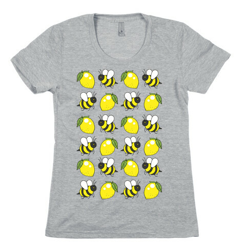 Lemon And Bee Womens T-Shirt
