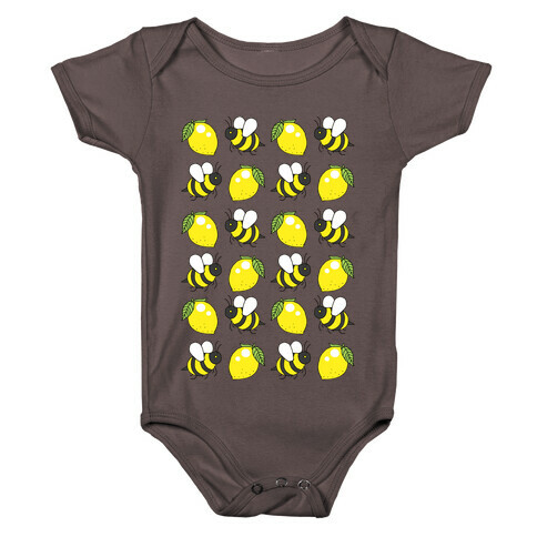 Lemon And Bee Baby One-Piece