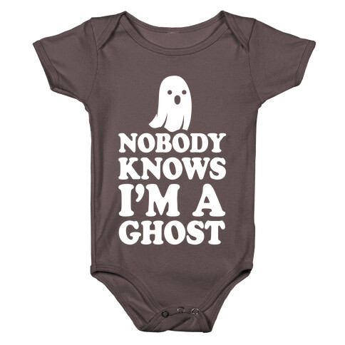 Nobody Knows I'm A Ghost Baby One-Piece