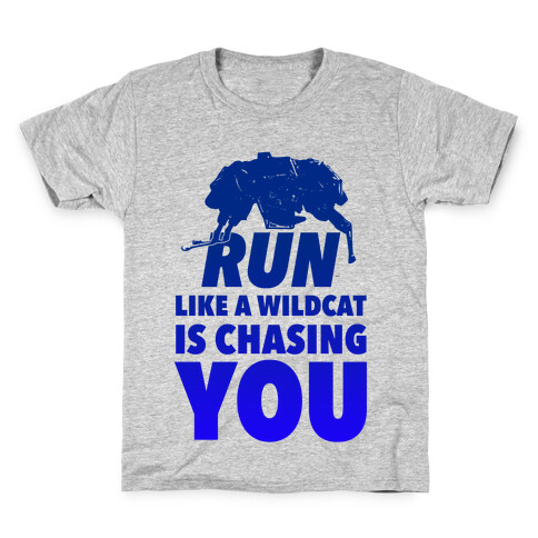 Run Like Wildcat is Chasing You Kids T-Shirt