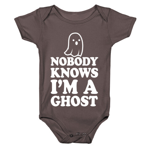 Nobody Knows I'm A Ghost Baby One-Piece