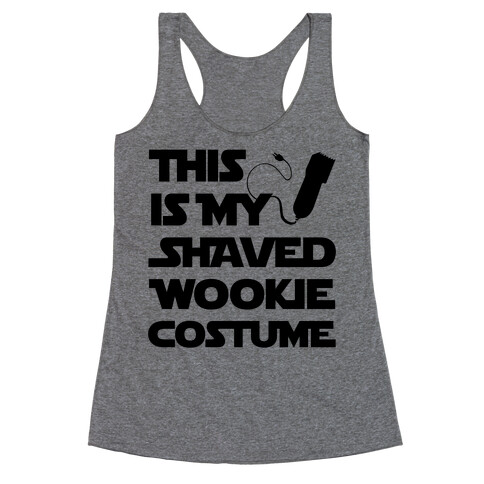 Shaved Wookie Costume Racerback Tank Top