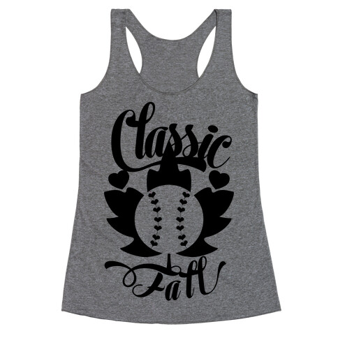 Classic Fall (Baseball World Series) Racerback Tank Top