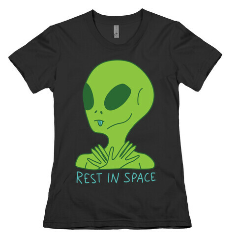 Rest In Space Womens T-Shirt