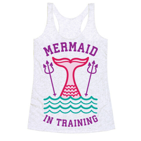 Mermaid In Training Racerback Tank Top