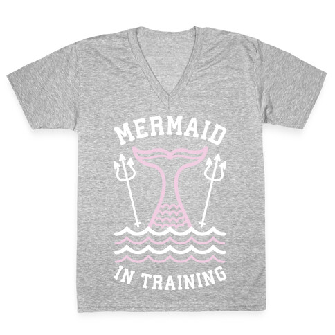 Mermaid In Training V-Neck Tee Shirt