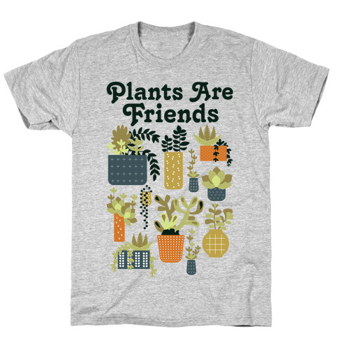 Plants Are Friends Retro T-Shirt