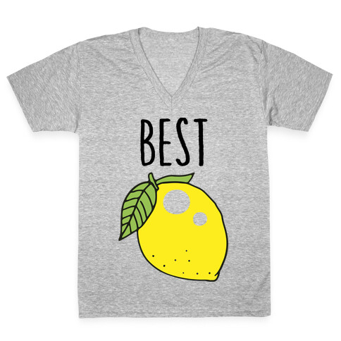 Best Friends: Lemon V-Neck Tee Shirt