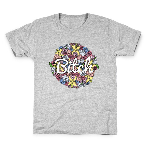 Floral Bitch Kids T-Shirt