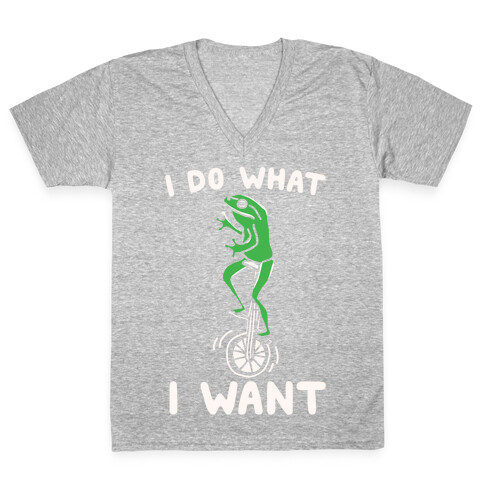 I Do What I Want V-Neck Tee Shirt