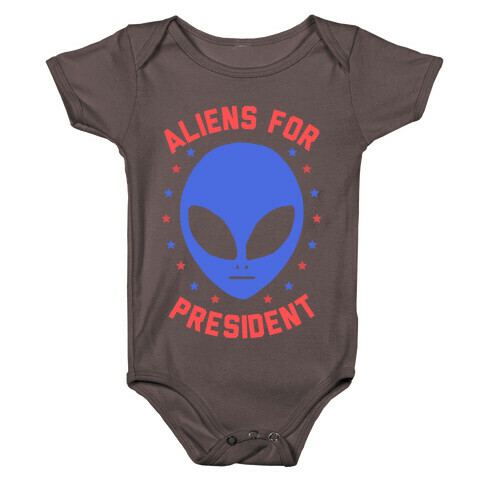 Aliens For President Baby One-Piece