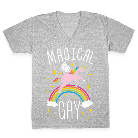 Magical Gay V-Neck Tee Shirt