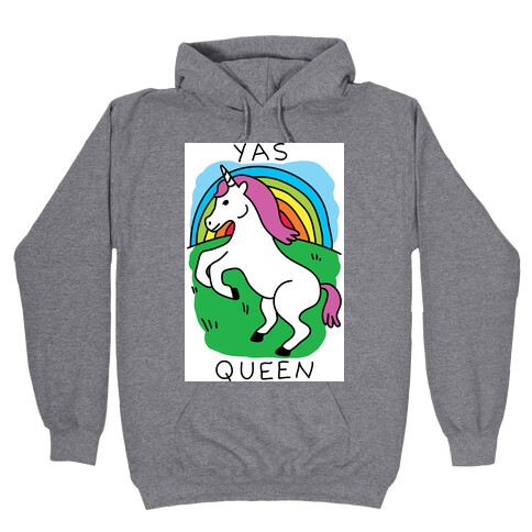 Yas Queen Unicorn Hooded Sweatshirt
