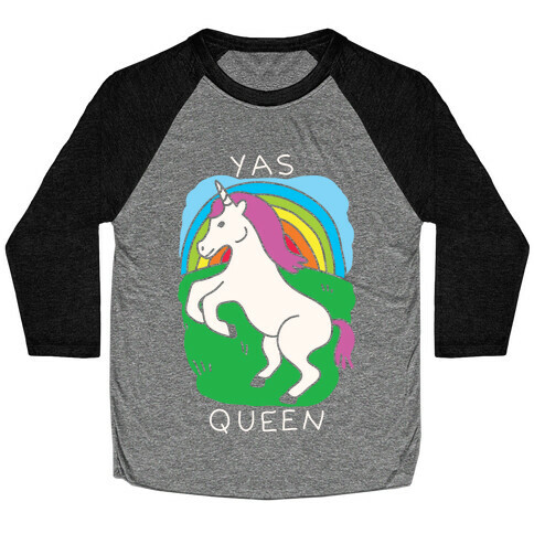 Yas Queen Unicorn Baseball Tee