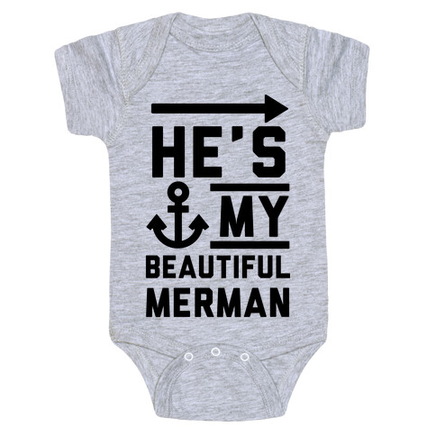 He's My Beautiful Merman Baby One-Piece