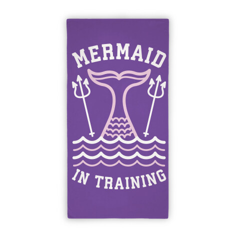 Mermaid In Training (Towel) Beach Towel