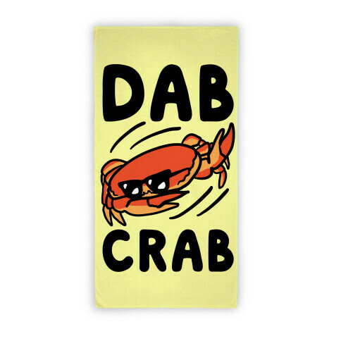 Crab Doing The Dab Beach Towel