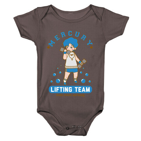 Mercury Lifting Team Parody White Baby One-Piece