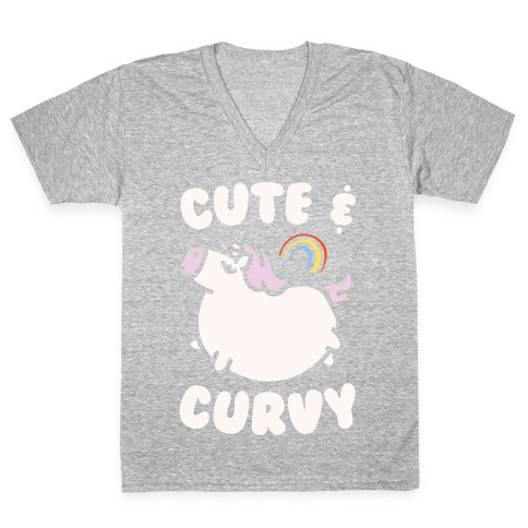 Cute & Curvy V-Neck Tee Shirt