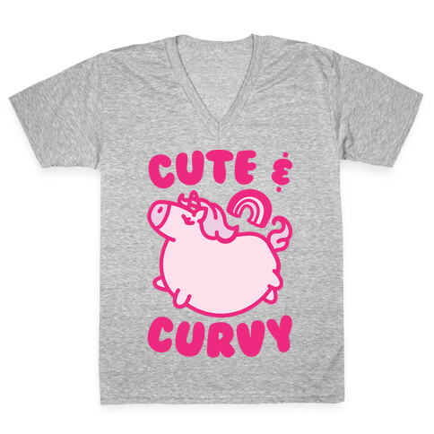 Cute & Curvy V-Neck Tee Shirt