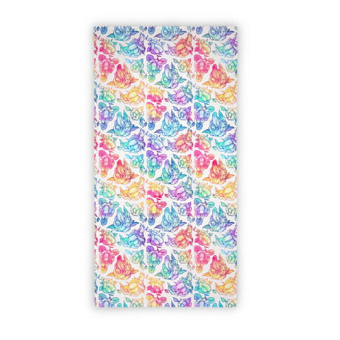 Floral Penis Pattern Rainbow Beach Towel Beach Towel