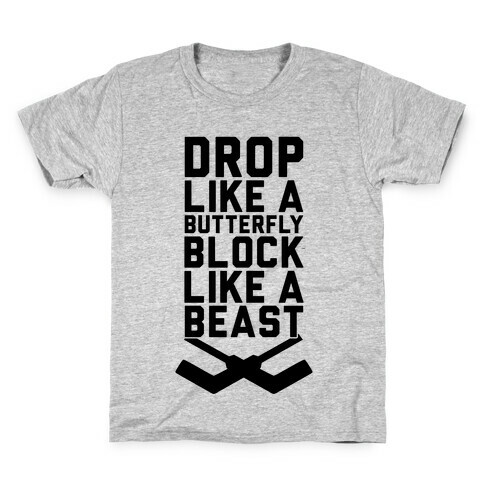 Drop Like A Butterfly, Block Like A Beast Kids T-Shirt